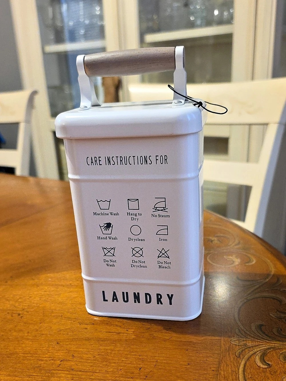 White Laundry Metal Storage Container New Without The Tags